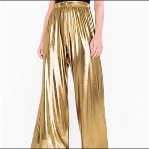 American Apparel Gold Party Pant
